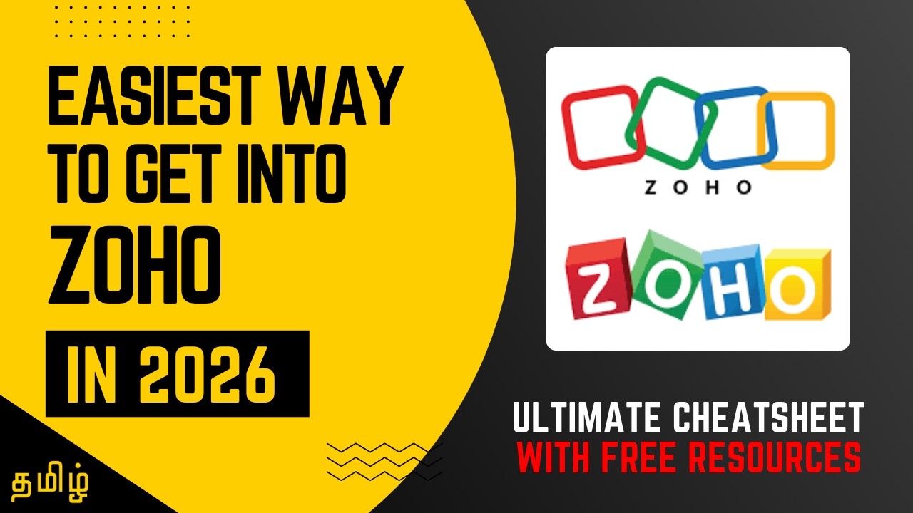 Easiest Way to get into ZOHO in 2026 🤩🚀 | Tamil 😎💥