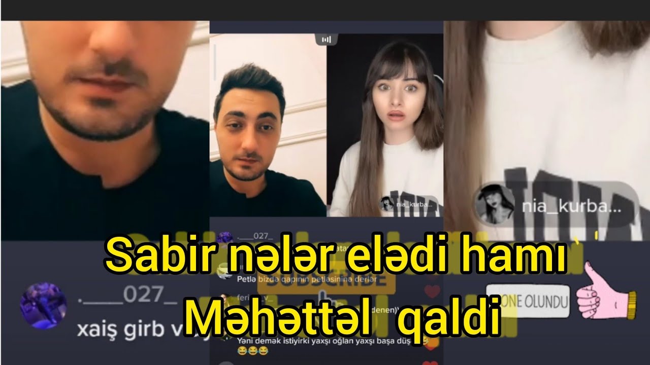 Nia Kurbanova & Mənsur Şərif ilə oyunda Sabir ( Saboş ) nələr elədi? 25 may 2022
