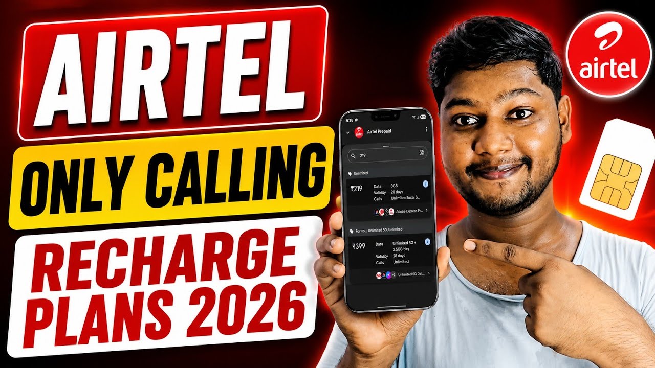 Airtel Only Calling Recharge Plans 2026 | Best Voice Packs, Prices & Validity Guide
