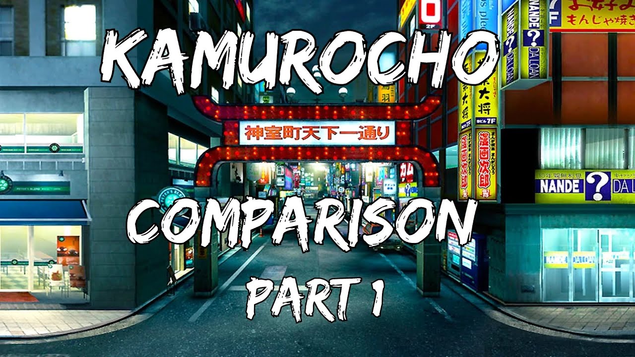All Yakuza Games - Kamurocho Comparison (Chronological) - Part 1