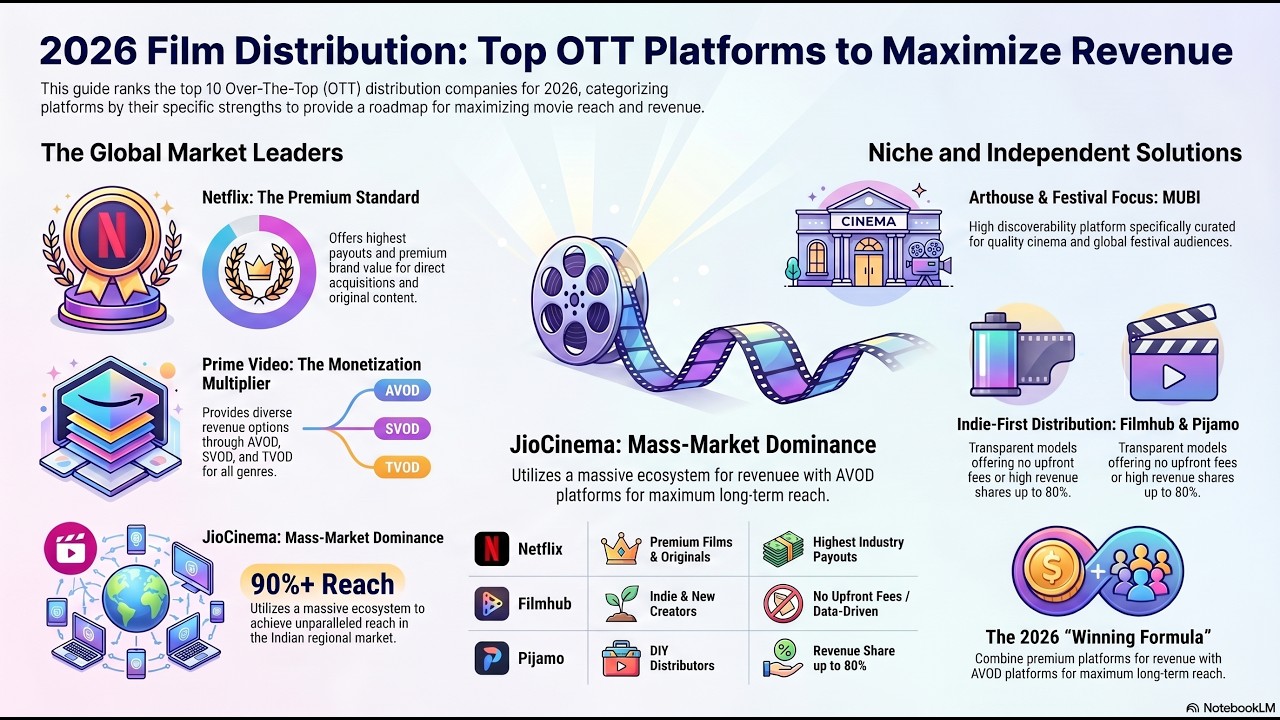 Best OTT Distribution Companies for Movies in 2026 (Top Platforms Ranked for Filmmakers)