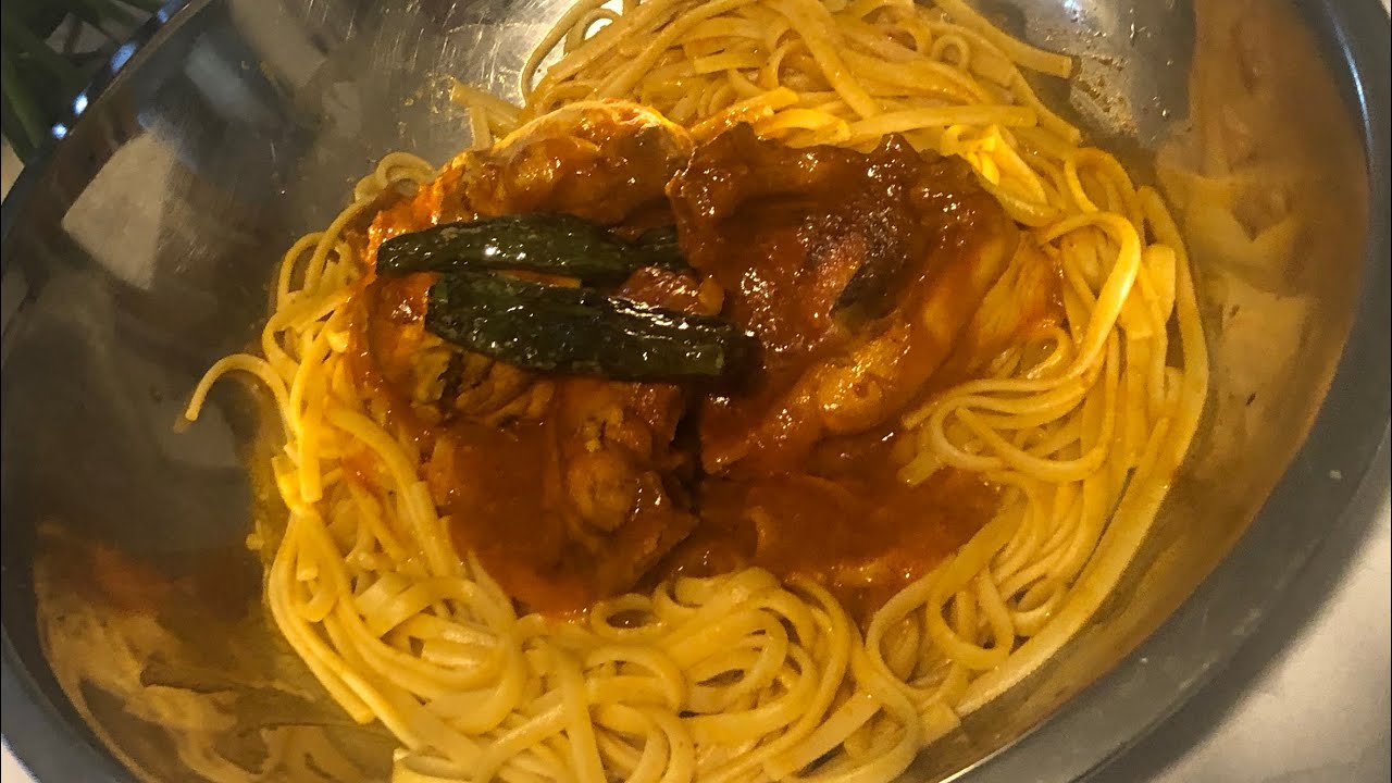 Tunisian Chicken Spaghetti