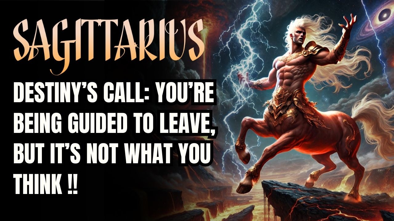 ✨ Sagittarius – Destiny’s Call: You’re Being Guided to Leave, But It’s Not What You Think 🧳