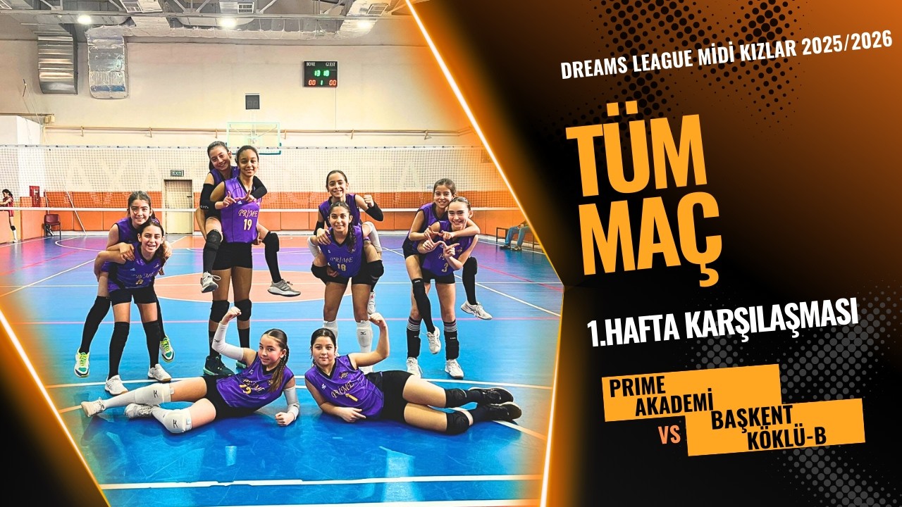 Prime Akademi 2 - 1 Başkent Köklü-B Dreams League Midi Kızlar 2025/2026 15.02.2026 Ankara