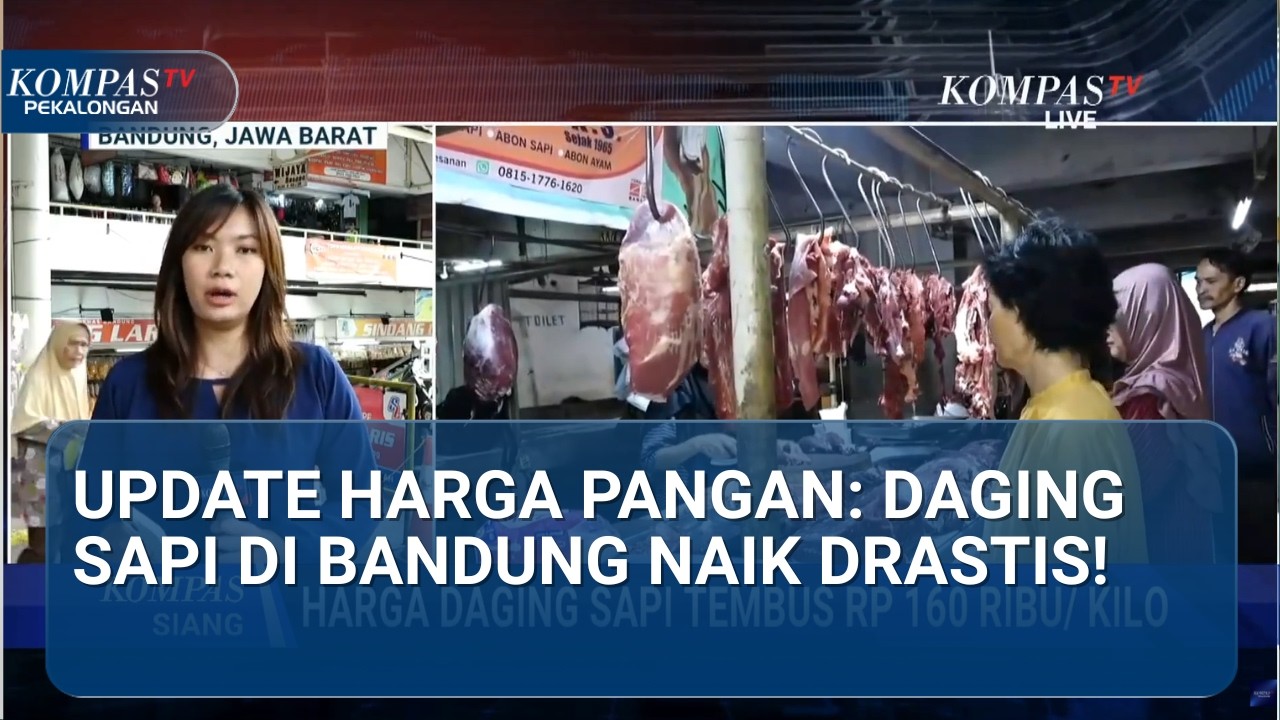 Bandung Geger! Harga Daging Sapi Tembus Rp160 Ribu, Emak-Emak & Pedagang Menjerit