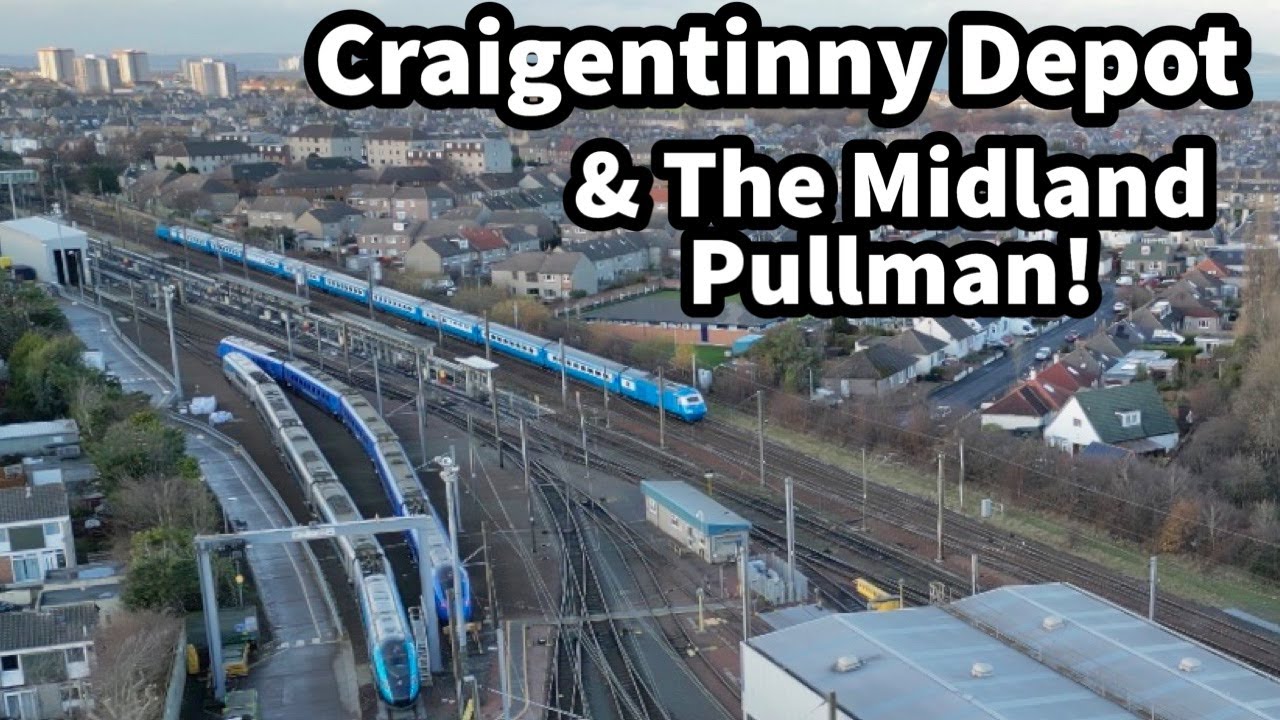 Craigentinny TMD, Joppa Straight & The Midland Pullman - Aerial Views!