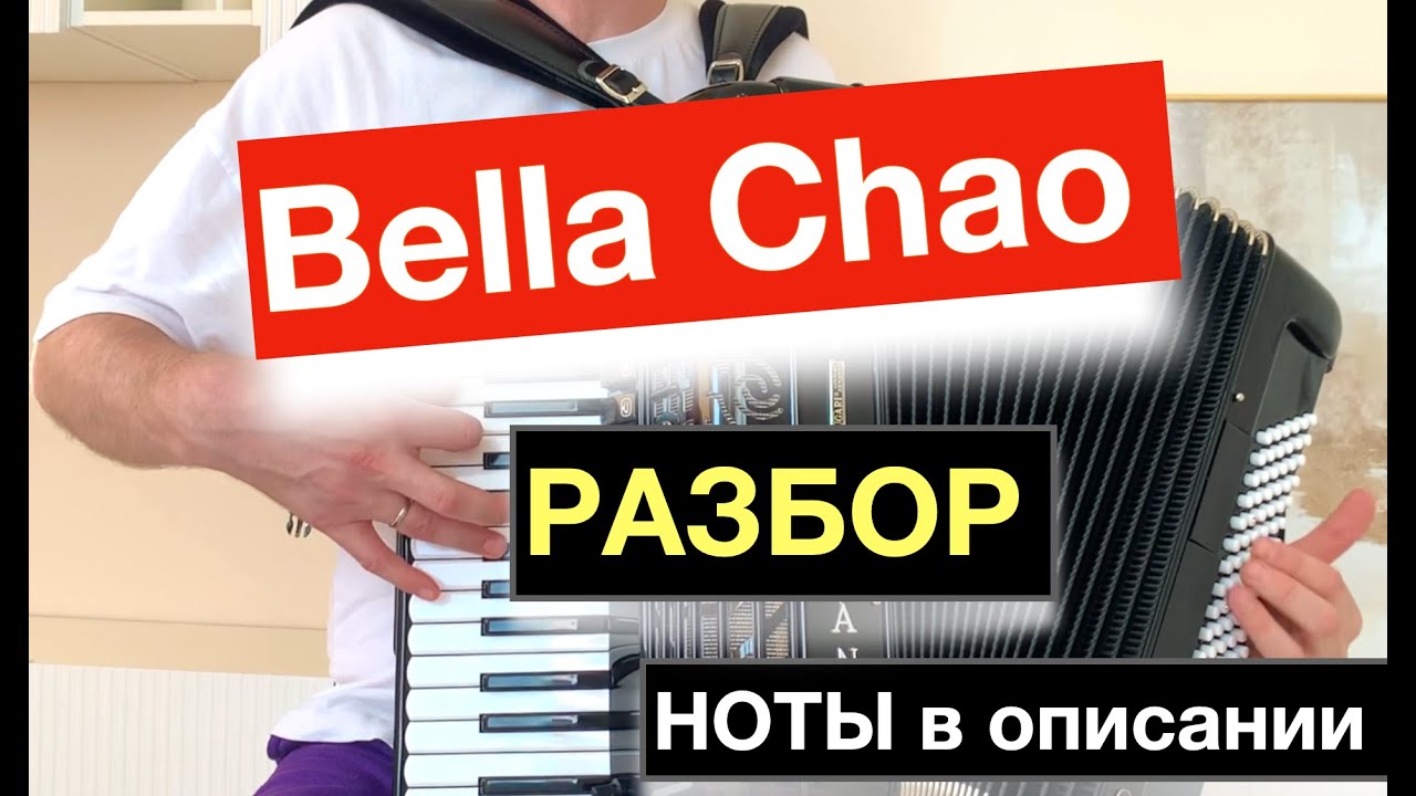 Сыграет каждый Аккордеонист!!! Bella Chao разбор как играть на Аккордеоне - урок аккордеона