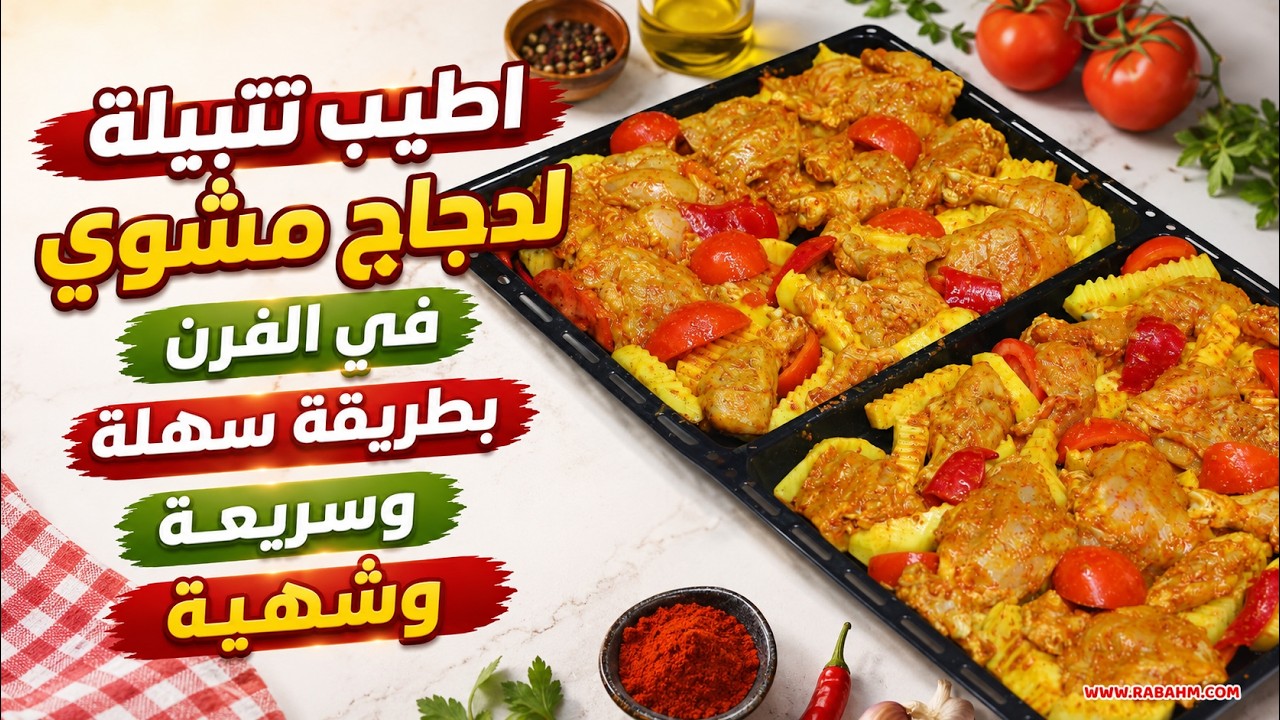 Лучшая приправа для курицы, запеченной в духовке دجاج مشوي في الفرن