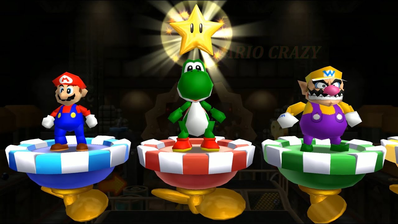 Mario Party 9 - Bob Omb Factory - Yoshi vs Mario vs Wario vs Peach