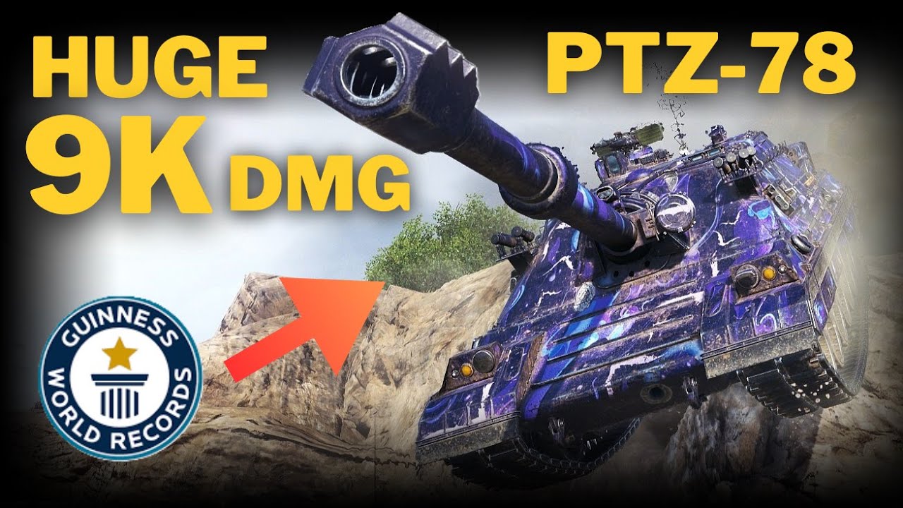 Huge 9000 Dmg in PTZ-78 !!  - New TIER 11 - WOT Update 2.1.1