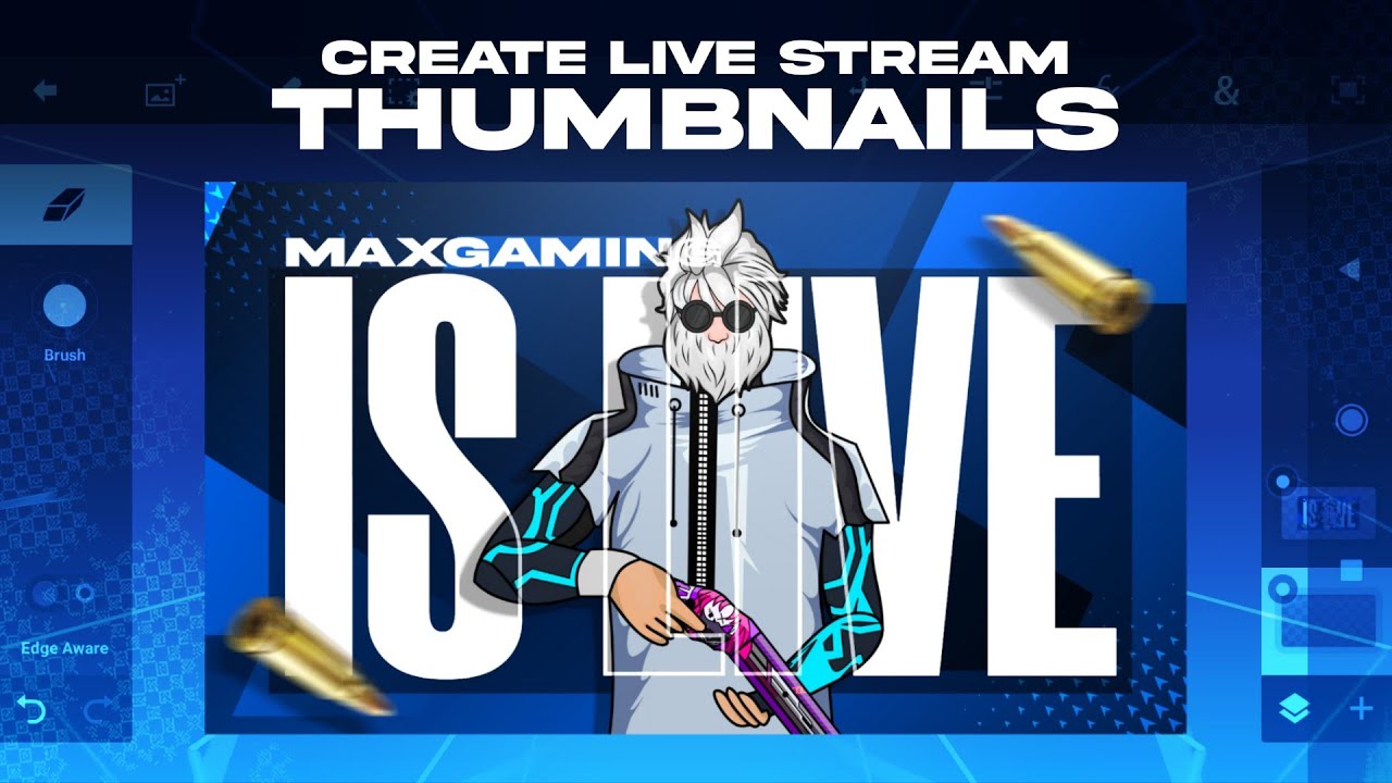 How To Make Live Stream Thumbnail For Free Fire On Android!