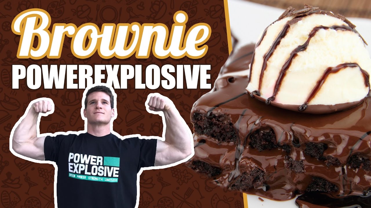 Brownie fácil y saludable - Receta Brownie chocolate fitness con Powerexplosive