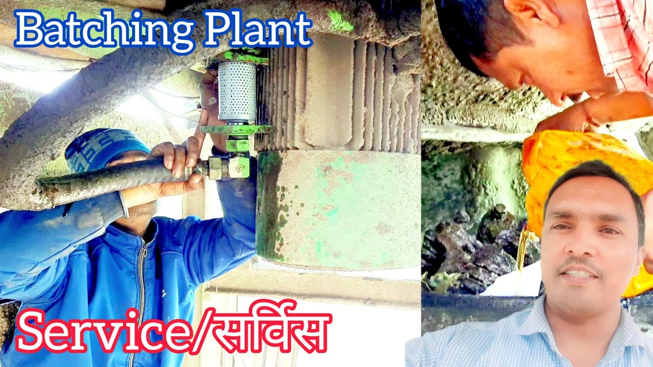 Mixer service oil change batching plant || how much service hours oil grade #service @SunilPlant