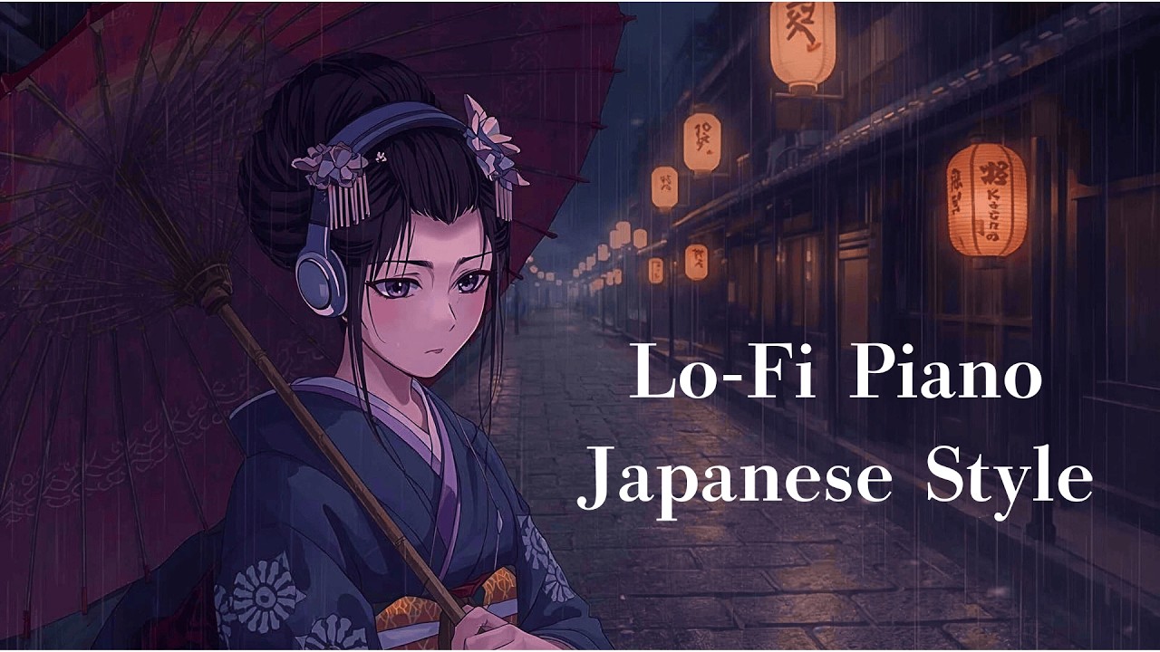 Silent Japanese Street 🌌 Lo-Fi Piano for Late Night Focus