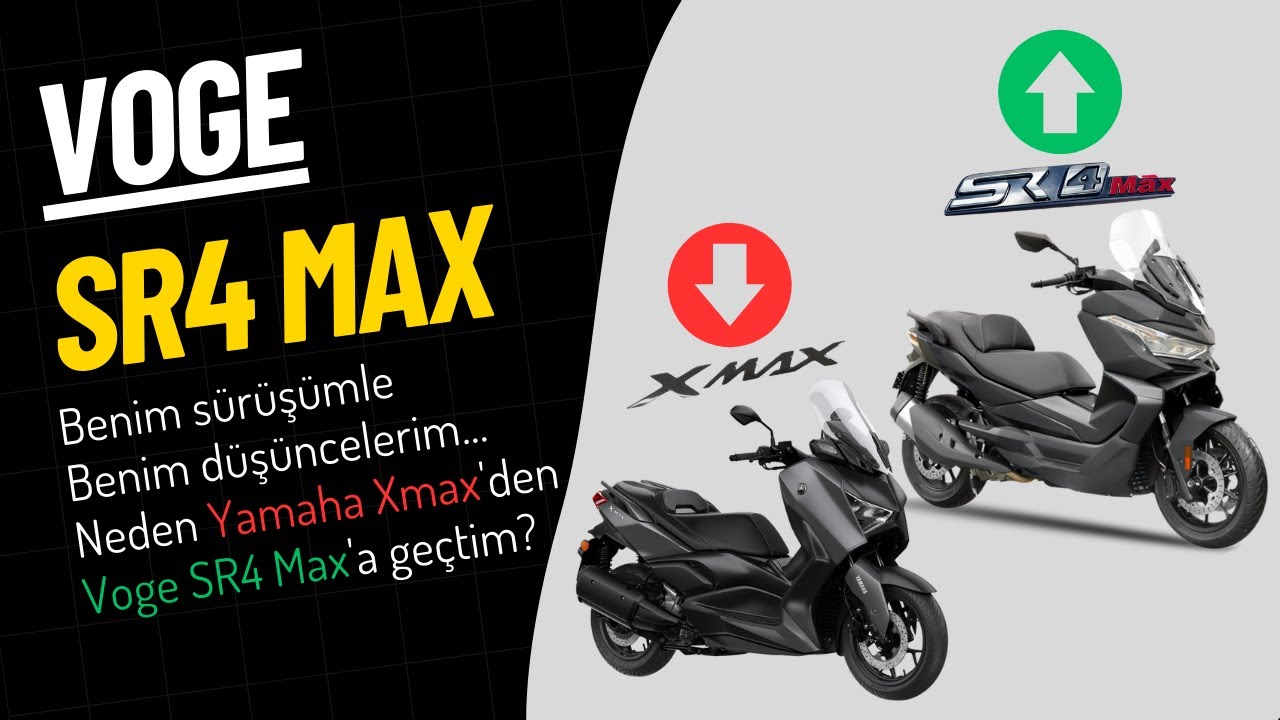 Voge SR4 Max benim sürüşümle benim düşüncelerim. Neden Xmax'den Voge'a geçtim