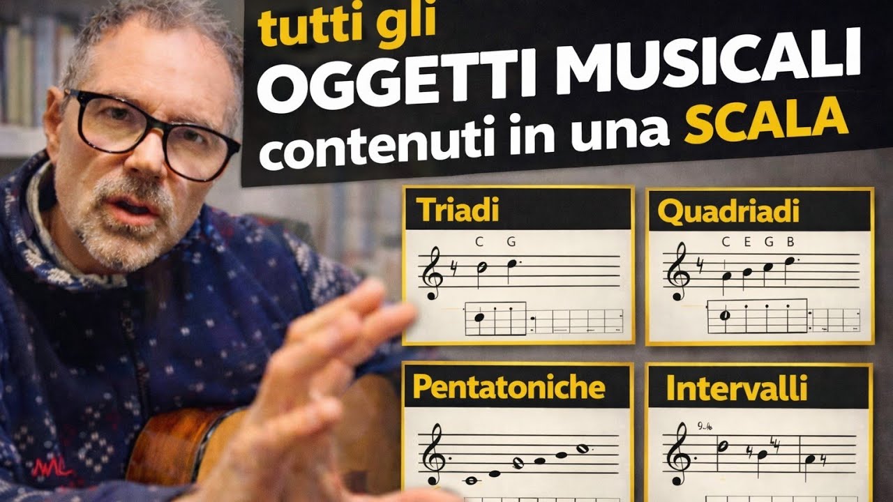Tutti gli oggetti musicali contenuti in una scala
