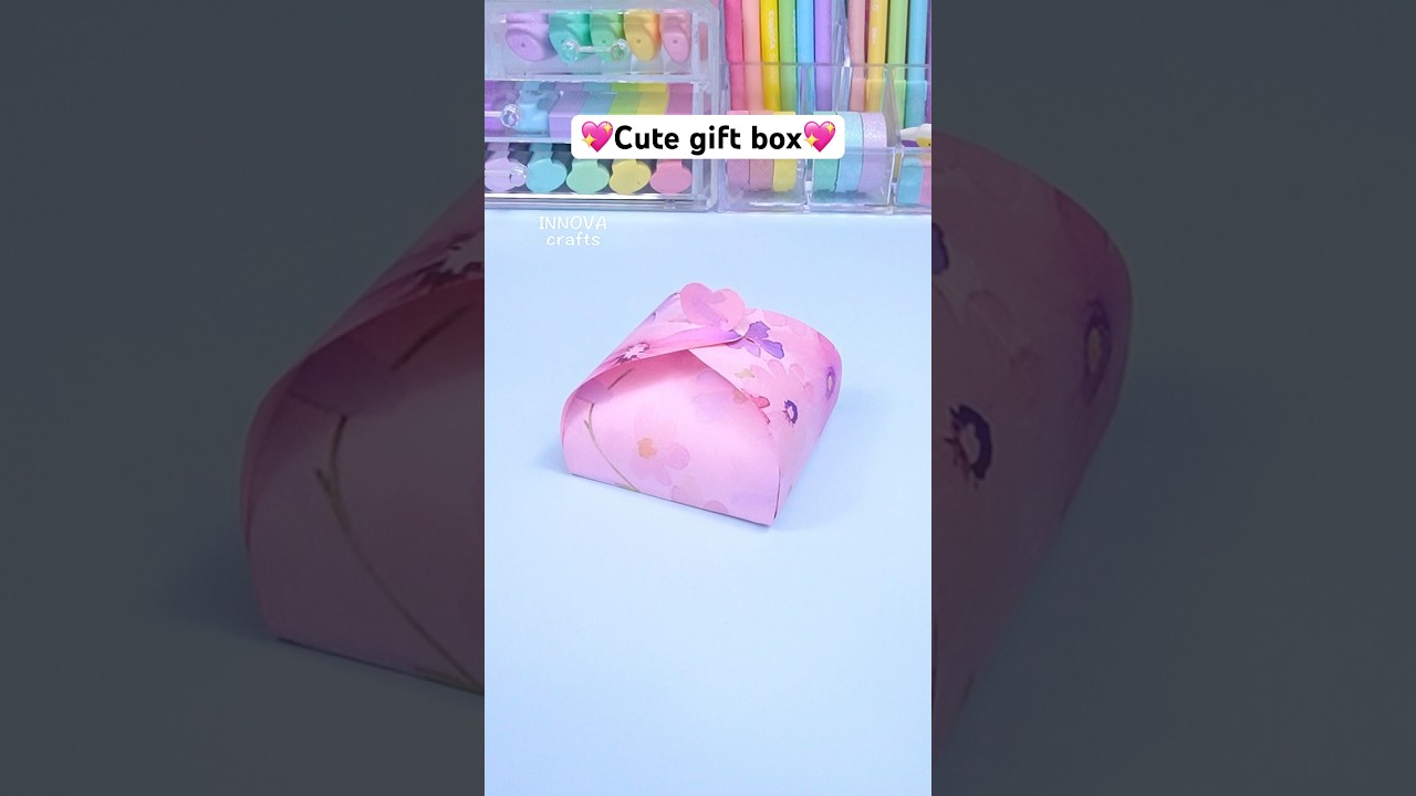 Cute gift ideas / DIY Paper craft / Paper gift box #diy #craft #handmade #art #papercraft #love