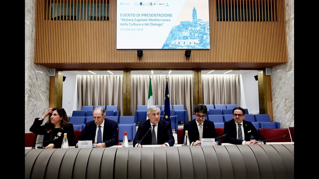 Matera Capitale Mediterranea 2026: presentato alla Farnesina il programma ufficiale