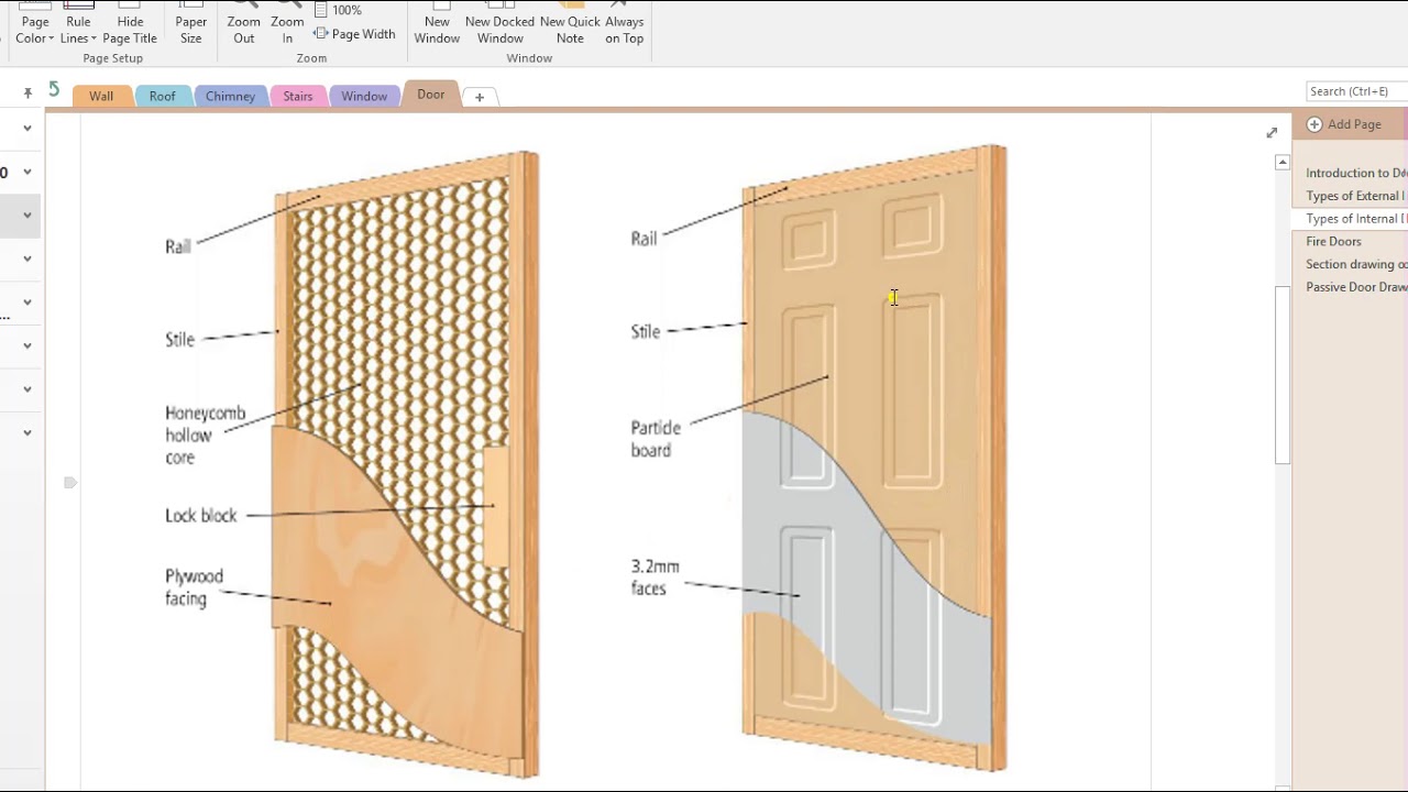 Construction Studies Doors and Passive Door Drawing