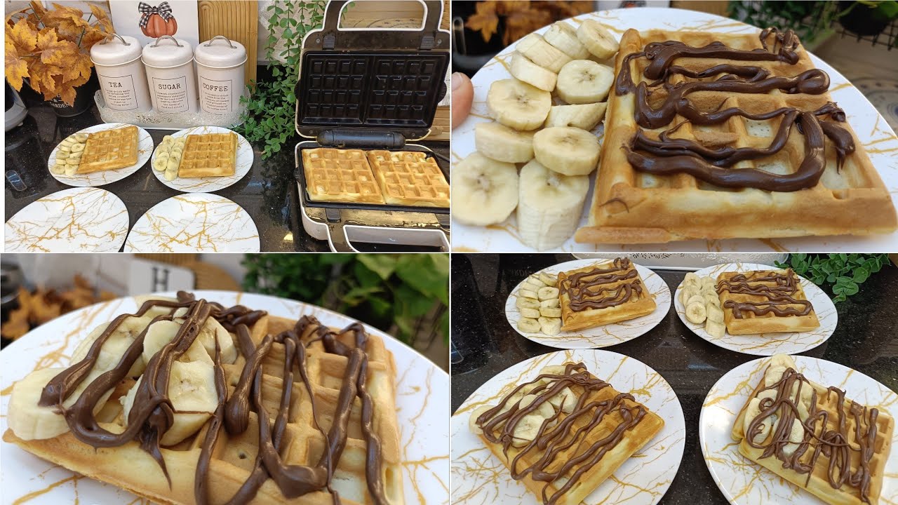طريقه الوافل المقرمشه من بره وزي الكيك من جوه👌😋