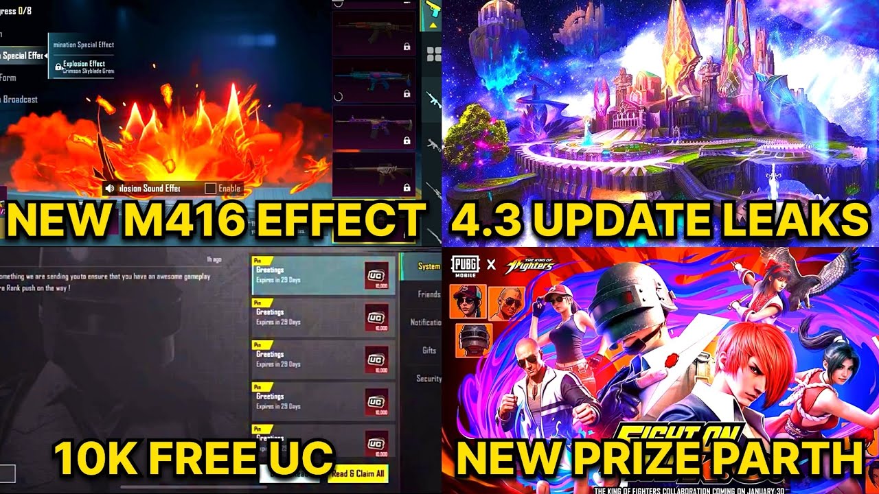 😍 finally new m416 reveal in bgmi ￼4.2 | 4.3 new updates leaks in bgmi | 10k free uc & new prize 🏆❤️