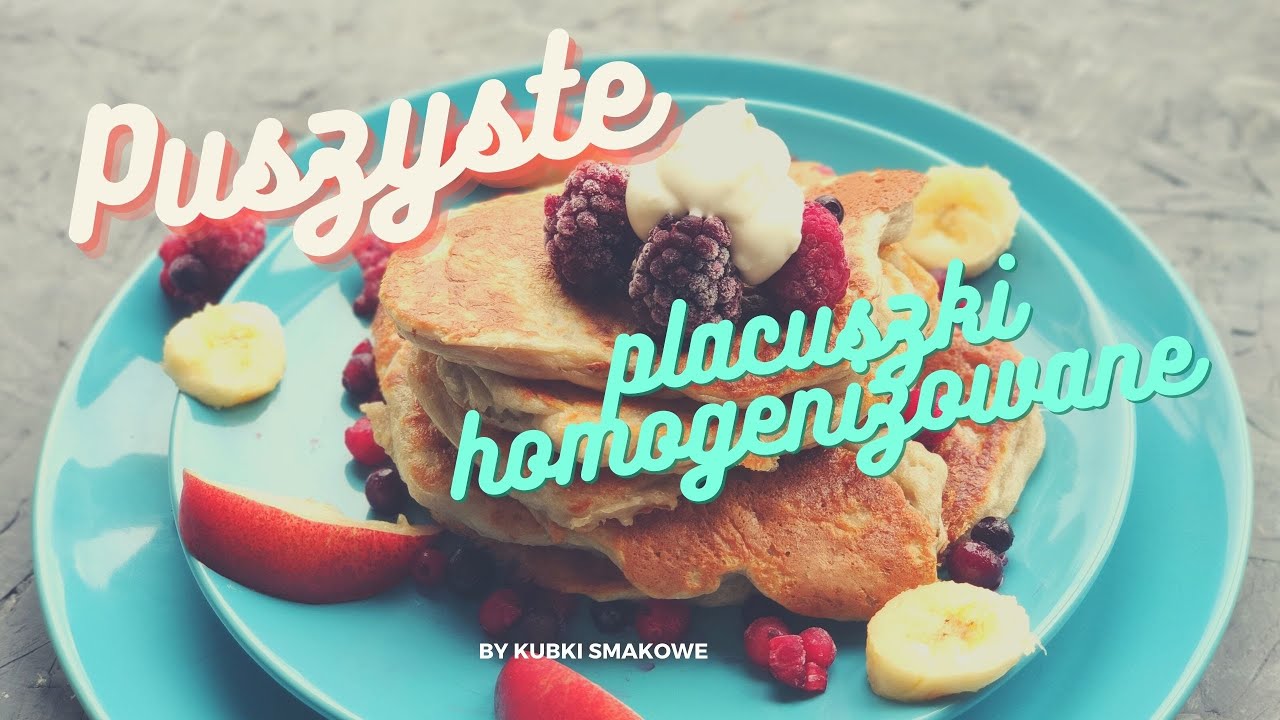 Puszyste  fit placuszki z serka homogenizowanego / Fluffy  fit pancakes made of homogenized cheese