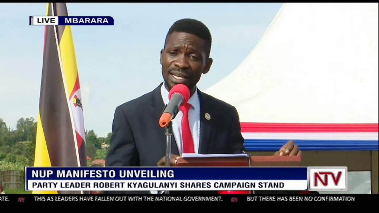 Robert Kyagulanyi's NUP Manifesto launch speech (Full)