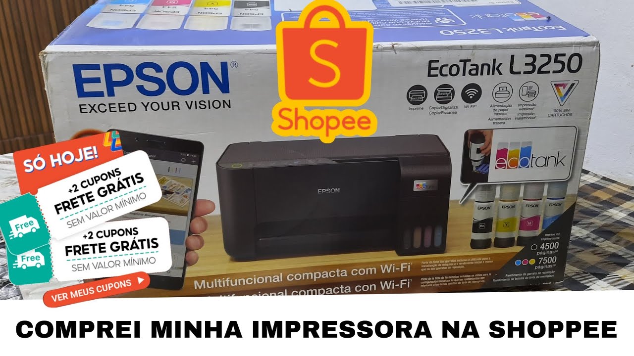 Comprei na Shopee | impressora L3250 Epson.