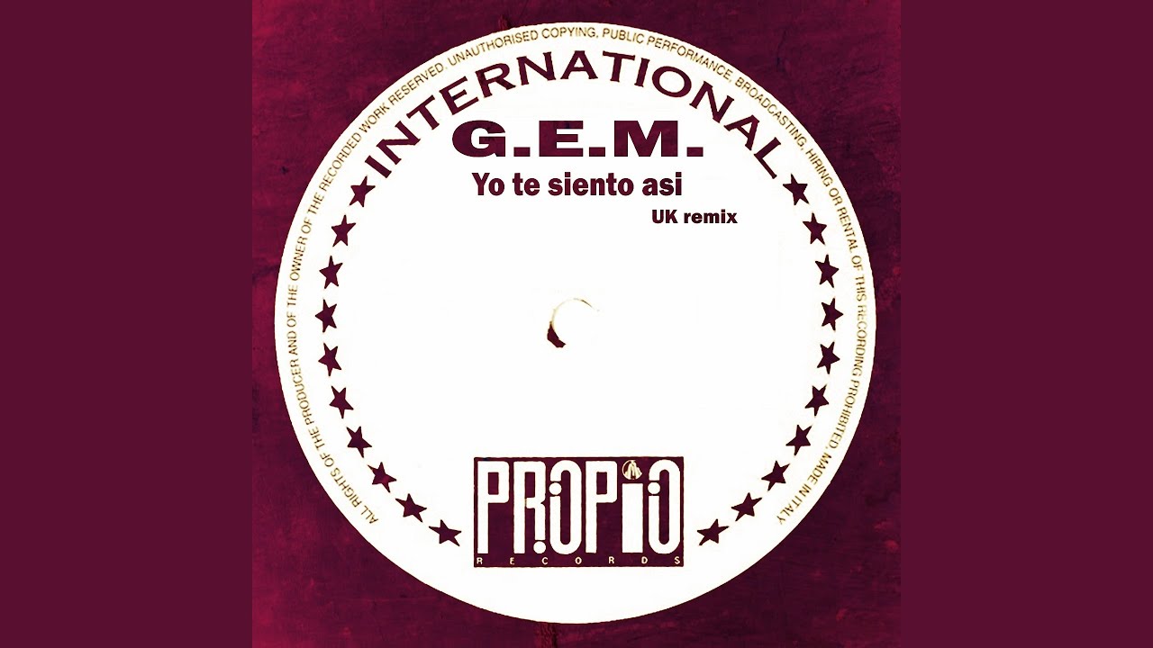 Yo Te Siento Asi (Batuenglish Mix Instrumental)