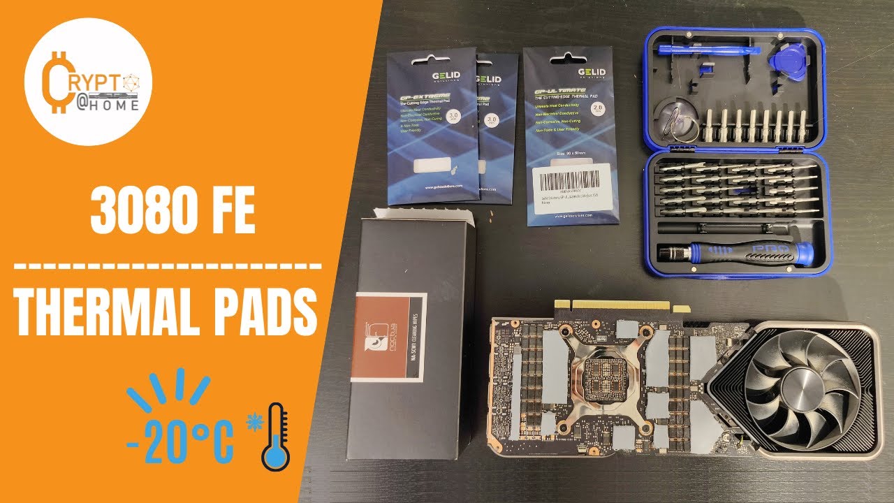 3080 FE Thermal Pad Mod (-20°C) | Improve your mining hashrate!