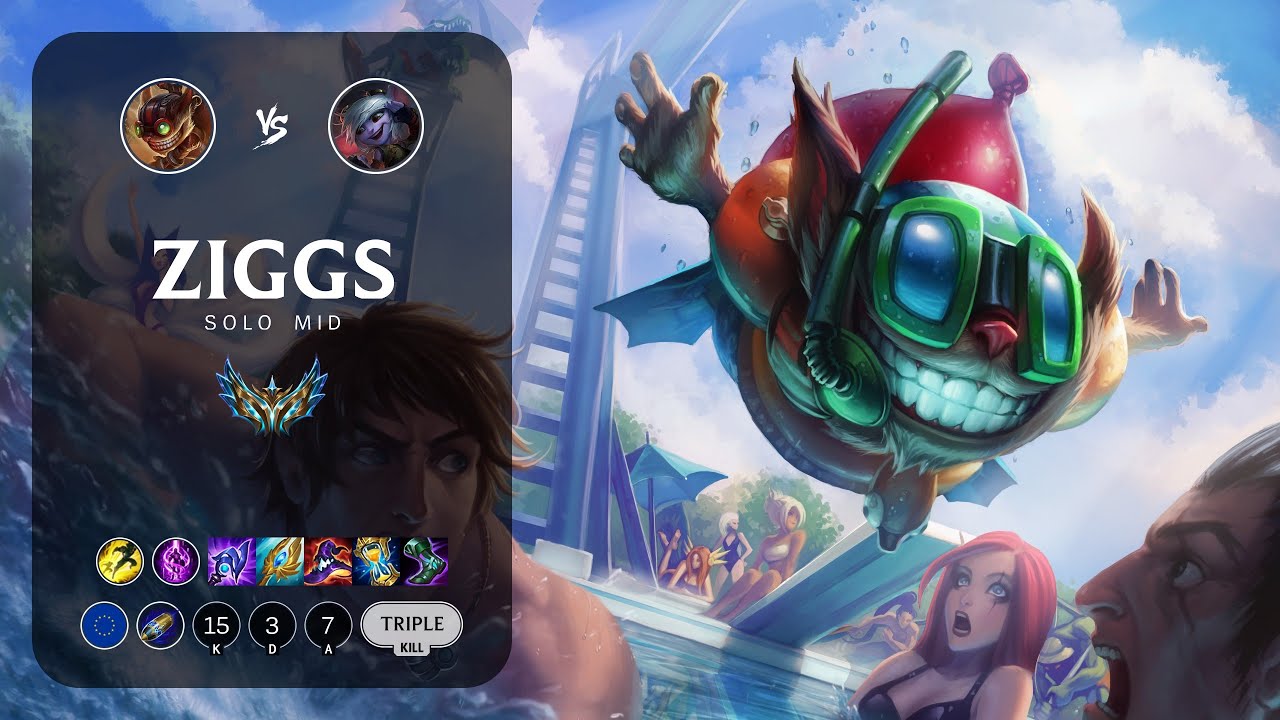 Ziggs Mid vs Tristana - EUW Challenger Patch 13.4
