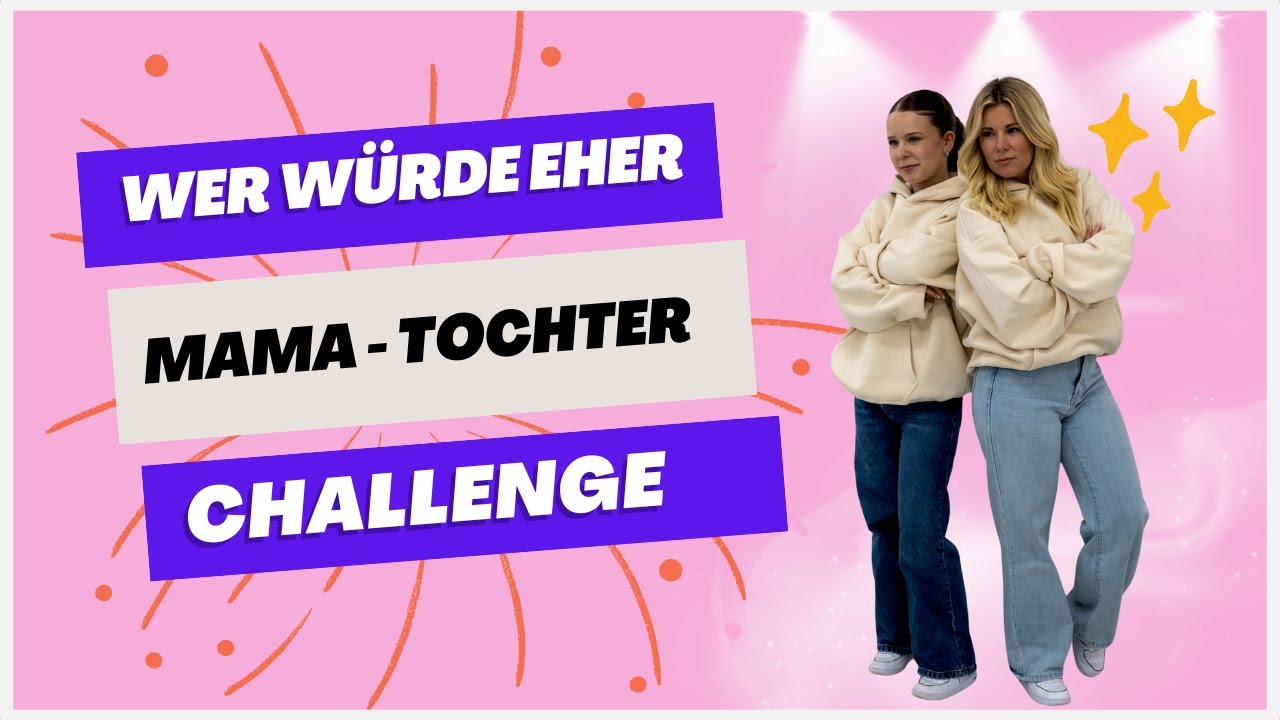 WER WÜRDE EHER - MAMA-TOCHTER-CHALLENGE// ZOEY HAT GEKLAUT?!😡
