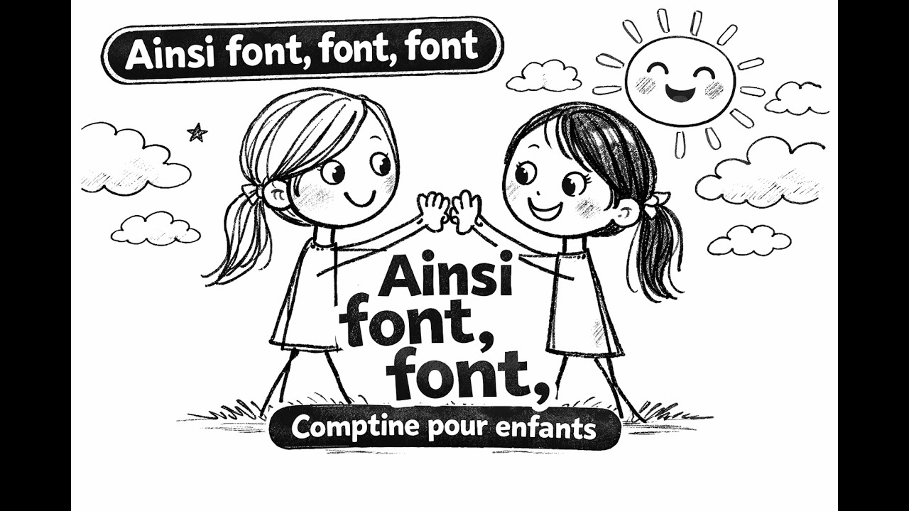 Ainsi font font font 🐻 Comptine pour enfants avec gestes | Chanson bébé et maternelle