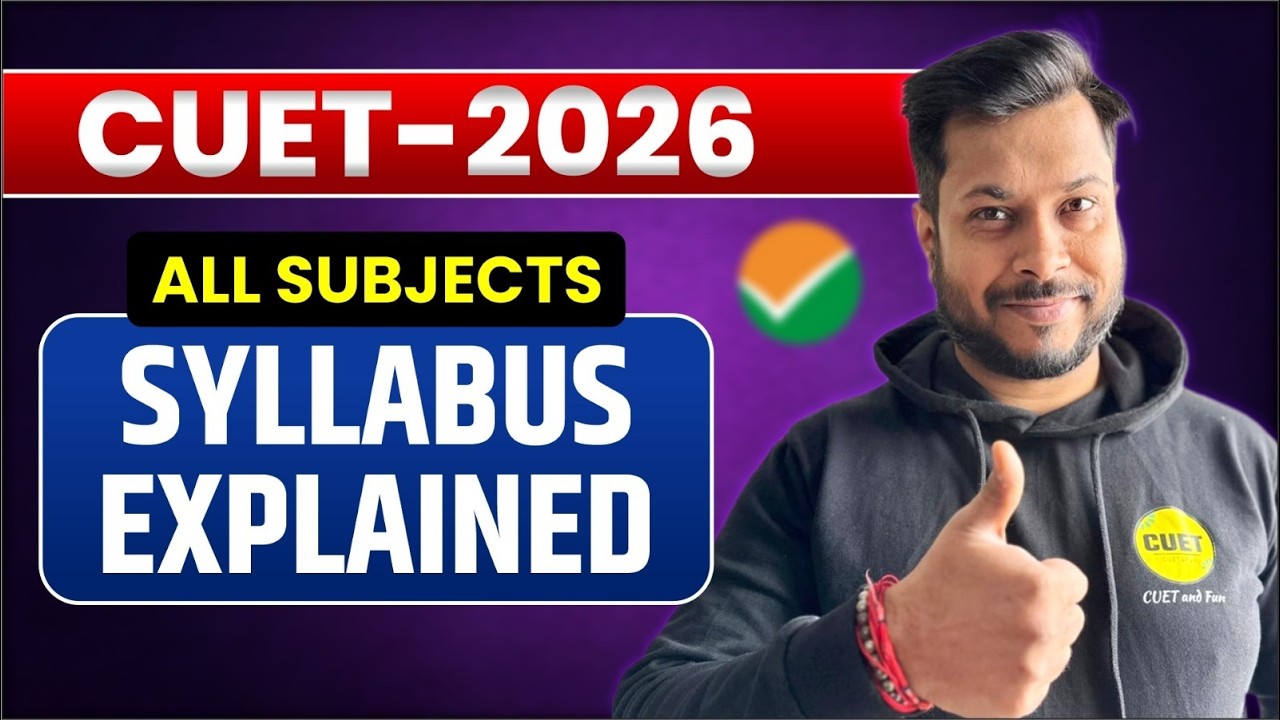 CUET 2026 New Syllabus 💯 | Complete Details (Official Update)