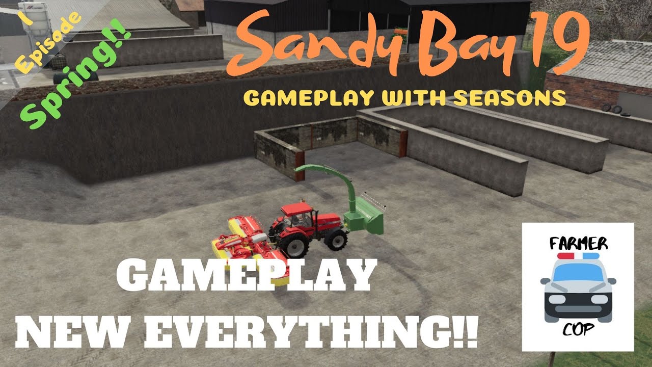 STARTING OUT - Sandy Bay 19 SEASONS Gameplay Episode 1 - Farming Simulator 19