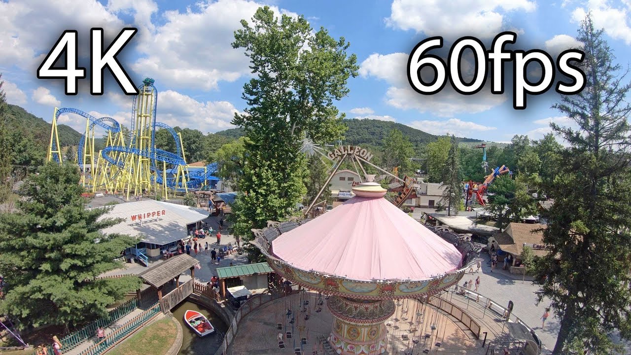 Satellite on-ride 4K POV @60fps Knoebels Amusement Park