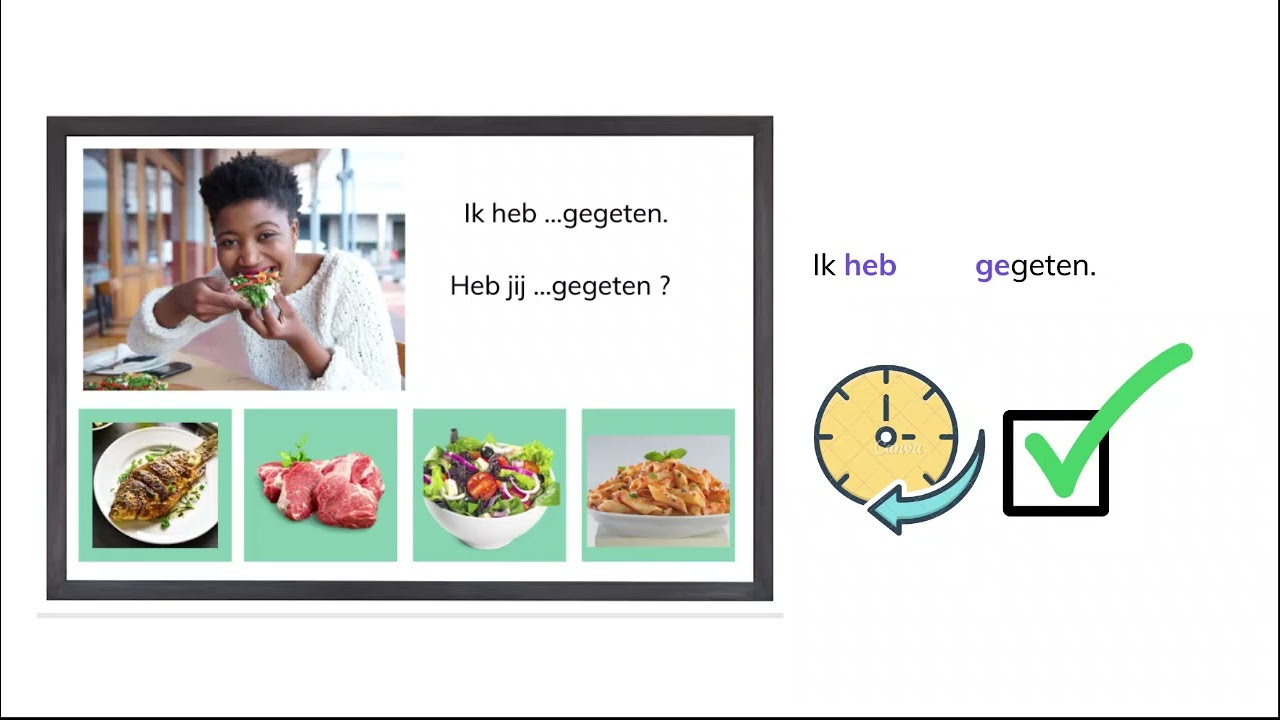 Wat heb je gisteren gegeten, gedronken , gekookt, gekocht ?