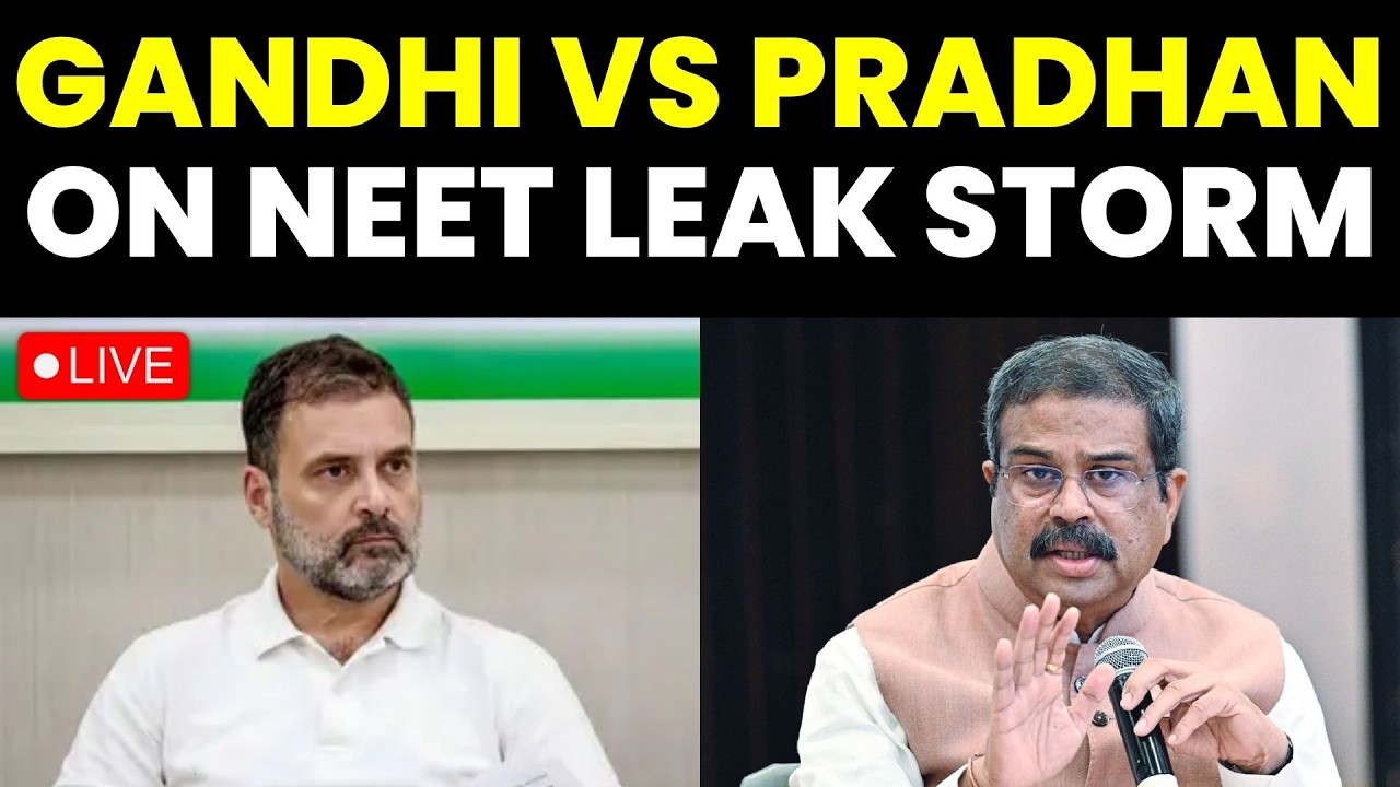 NEET Paper Leak Row News LIVE: Sack Dharmendra Pradhan: Rahul Gandhi Attacks PM Modi Over Silence