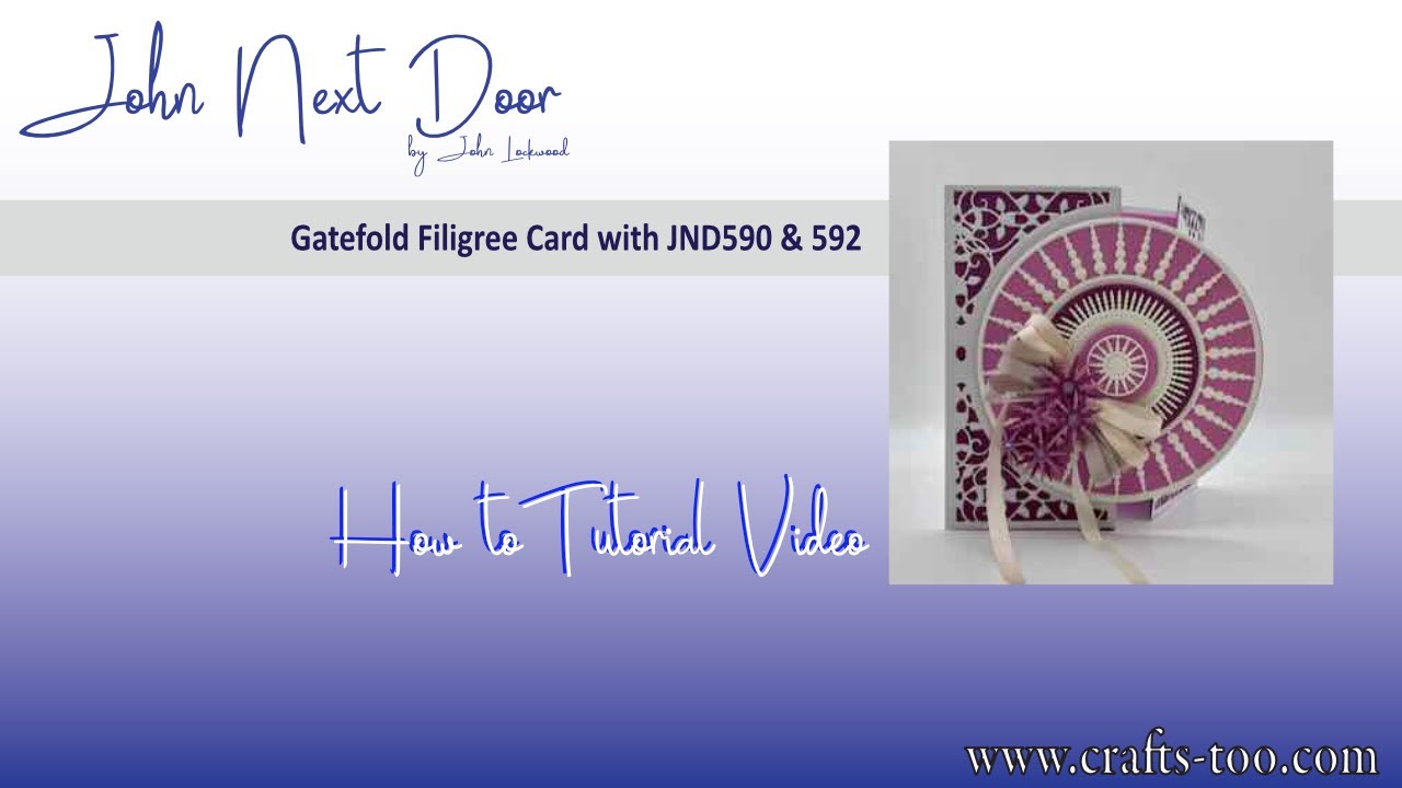 Gatefold Filigree Card with JND590 & 592
