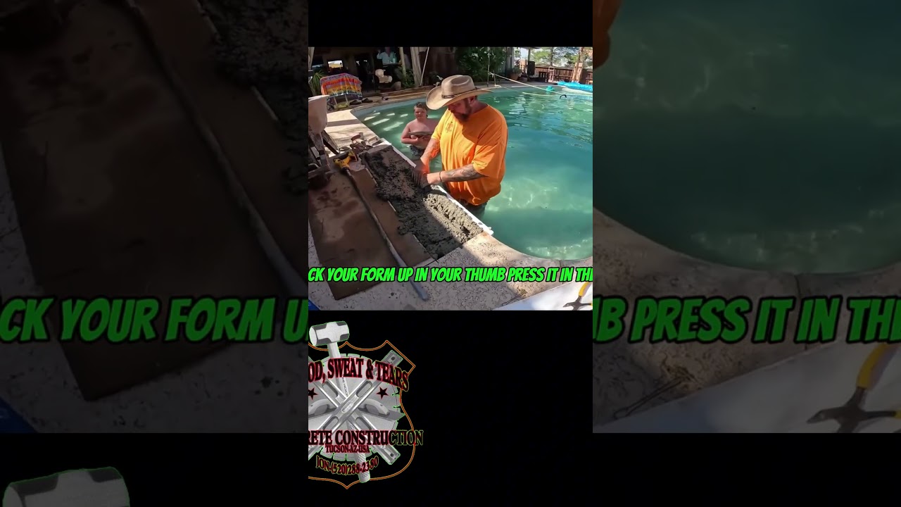 How to Properly Pour Concrete for Cantilever Pool Deck #concretelife #concrete #concreteworks