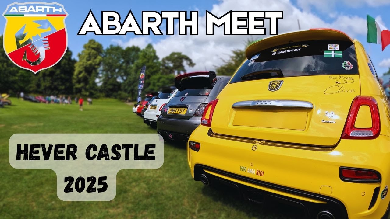 ABARTH MEET at the beautiful Hever Castle 2025