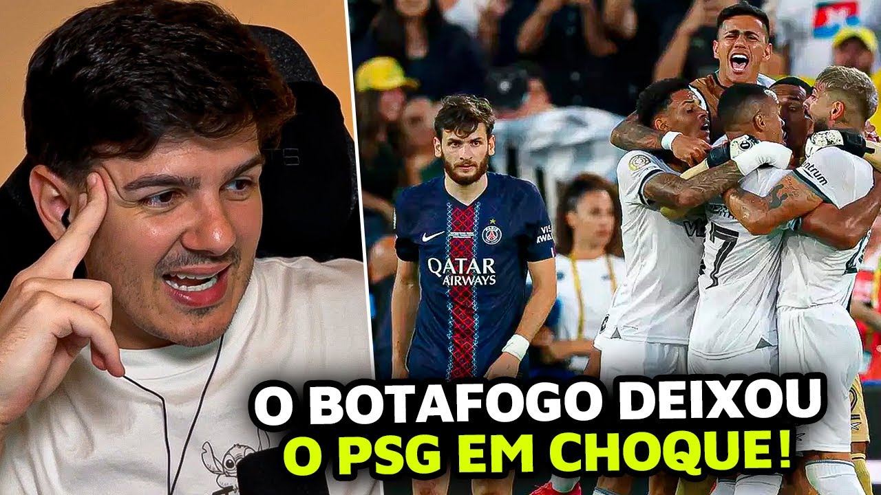 PSG 0 X 1 BOTAFOGO - MELHORES MOMENTOS - wardi REACT!