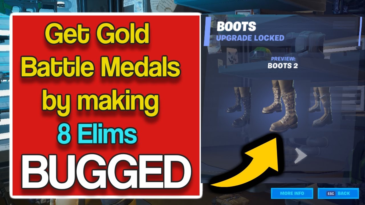 MAYA WEEK 4 BOOTS Challenge is BUGGED - Get Gold Battle Medals by making 8 Elims in a single match