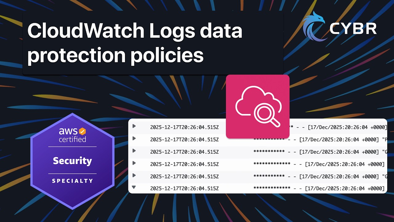 Политики защиты данных CloudWatch Logs - SCS-C03