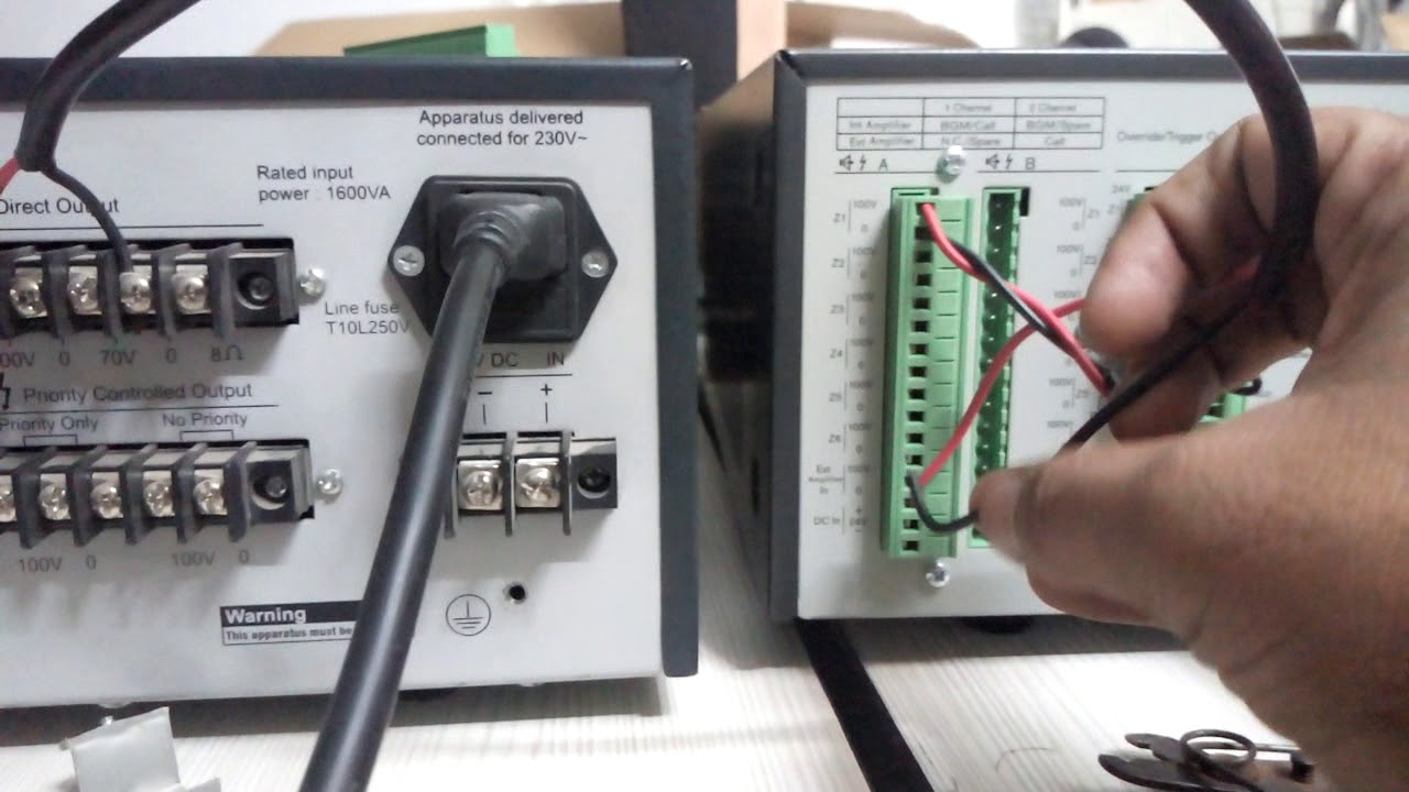 Connectivity between BOSCH LBB1990 with LBD1938 PA System