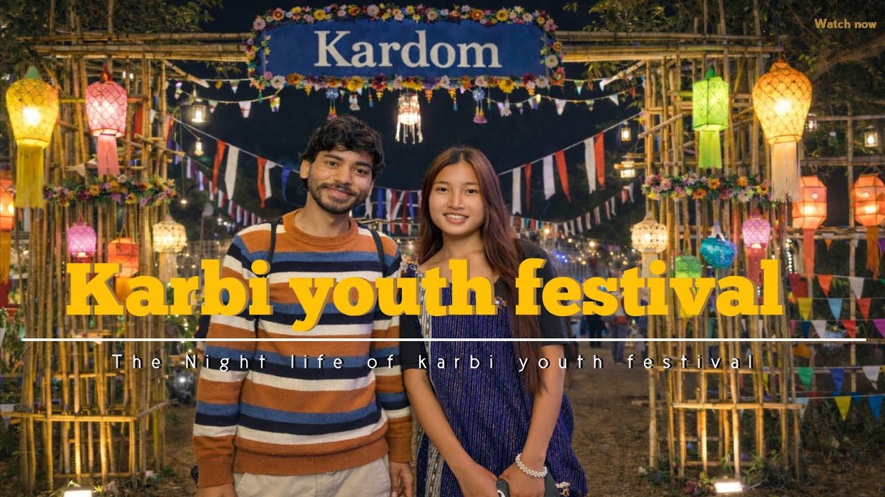 Something like this karbi youth festival look like in night ll Assam, Dipu, Taralangso