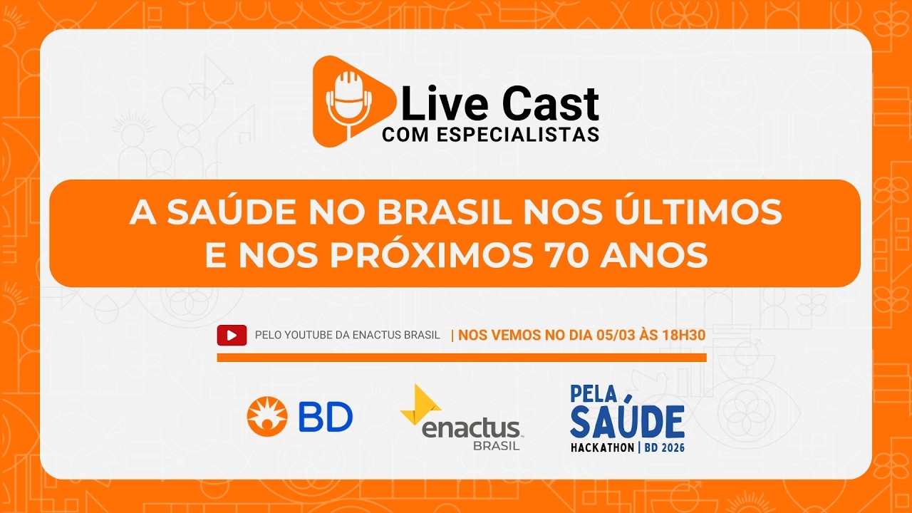 LiveCast com Especialista |  A Saúde no Brasil nos últimos e nos próximos 70 anos