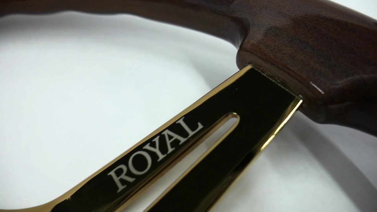 Grip Royal: Walnut Jack Gold + Oil Sparkle