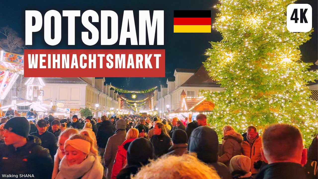 4K Potsdam at Christmas Night | I Saw Things I Didn’t Expect!