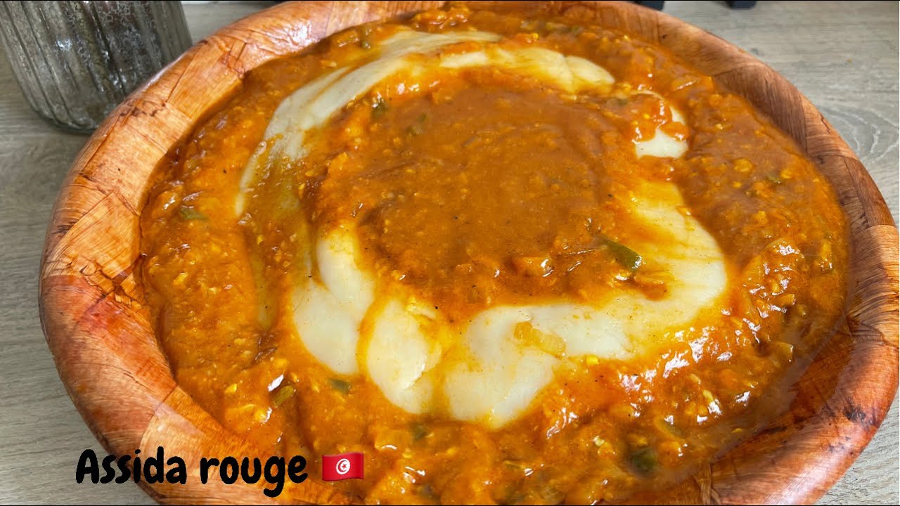 Assida rouge tunisienne / assida tounsiya hamra